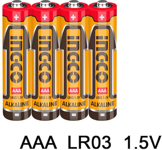 Ingco Αλκαλικές Μπαταρίες AAA 1.5V 4τμχ