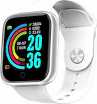 Y68 Smartwatch with Heart Rate Monitor (White)