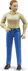 Bruder Miniature Toy Woman With Blue Jeans for 4+ Years Old 10cm 60408