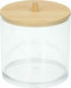 Alpina Bamboo Cotton/Swabs Case Countertop Transparent