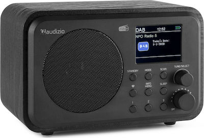 Audizio Milan DAB+ Radio de masă Reîncărcabil DAB+ cu Bluetooth Negru