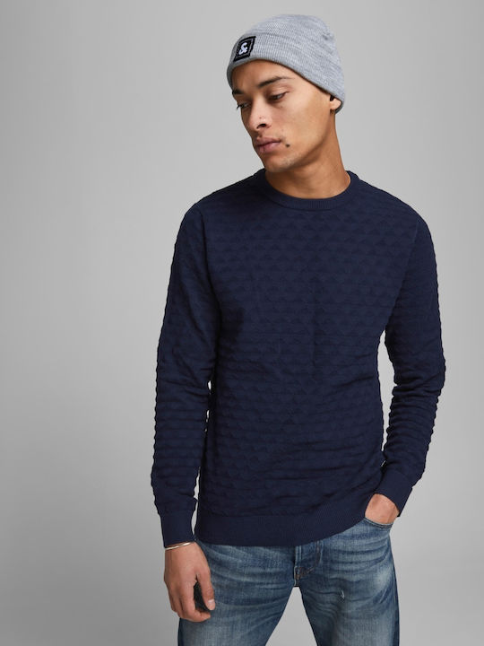 Jack & Jones Ανδρικό Πουλόβερ Μακρυμάνικο Maritime Blue