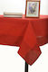 Silk Fashion Tablecloth 031 Red 175x175cm