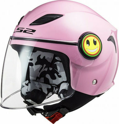 LS2 FF602 Funny Kids Jet Helmet ECE 22.05 800gr Pink