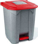 Planet Plastic Waste Bin 50lt with Pedal Gray