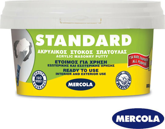 Mercola Standard Στόκος Γενικής Χρήσης Ακρυλικός / Έτοιμος Λευκός 800gr