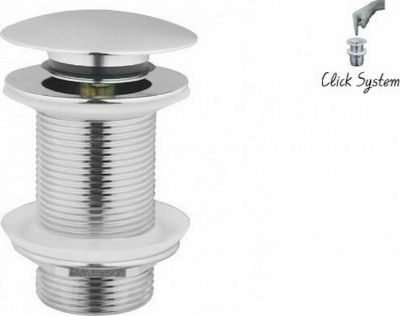 Viospiral Pop Up Valve Sink with Size 6.6x14cm Silver