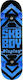 Nils CR3108SB Sk8boy Complete Shortboard 7.87" Blue