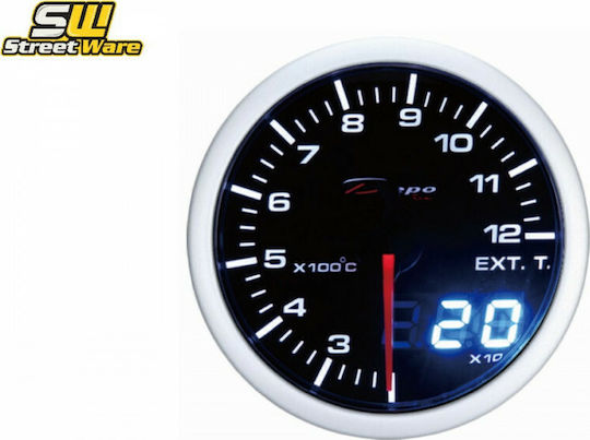 Depo Racing Αναλογικό Όργανο Πυρόμετρο Αυτοκινήτου 52mm