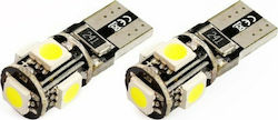 Carman 5smd Canbus 5050 Λάμπες T10 LED 2τμχ