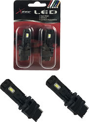 Xtec 3156 Car Lamps T20 W21W W3x16d LED White 2 Pieces