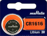 Murata Lithium Watch Battery CR1616 3V 1pcs