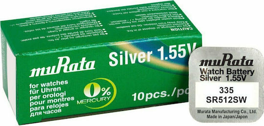 Murata 335 Батерия Сребърен оксид За часовници SR512 1.55V 1бр