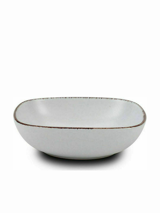 Nava Sugar Salad Bowl Ceramics White 16.5x16.5cm 1pcs