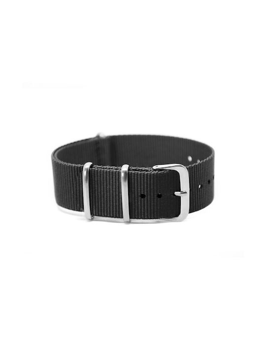 Armband NATO Schwarzer Stoff 22mm