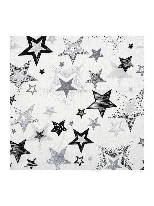 Dimcol Cotton Swaddle Blanket Star 120 Grey 80x...