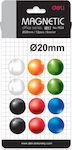 Deli Μαγνήτες Χρώματα 20mm 12 6 Τεμάχια 7824