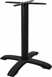 Freebox Table Stand made of Cast Iron Black 62x62x72cm