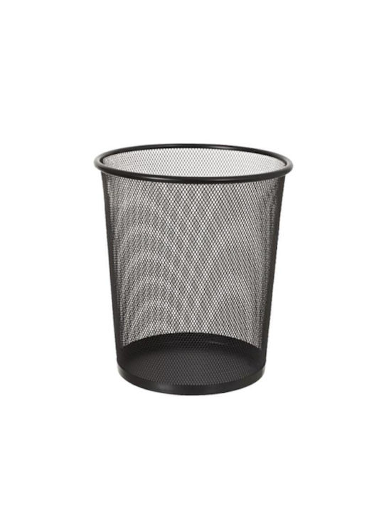 +Efo Office Metal Waste Bin Black