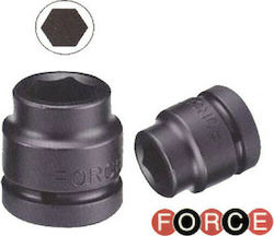 Force Socket Pneumatic Hex with Square Drive 1" Diameter 95mm