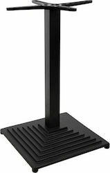 Freebox Table Stand made of Cast Iron Black 45x45x72cm