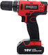 Kraft & Dele KD1566 Δραπανοκατσάβιδο Μπαταρίας 18V 1x1.3Ah