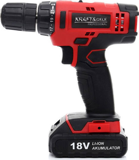 Kraft & Dele KD1566 Δραπανοκατσάβιδο Μπαταρίας 18V 1x1.3Ah