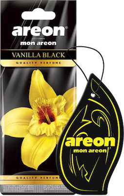 Areon Car Air Freshener Tab Pendand Mon Vanilla Black
