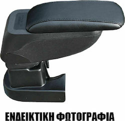 Cik Τεμπέλης Αυτοκινήτου Δερμάτινος Συμβατός με Lancia Ypsilon Facelift σε Μαύρο Χρώμα