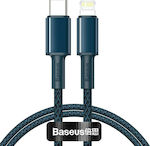 Baseus High Density Geflochten USB-C zu Lightning Kabel 20W Blau 1m (CATLGD-03)