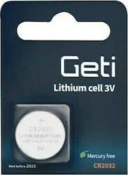 Geti Батерия Литий CR2032 3V 1 бр Geti Батерия Литий CR2032 3V 1 бр