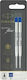 Parker Quinkflow Ανταλλακτικό Μελάνι για Στυλό Medium σε Μπλε χρώμα Medium 2τμχ