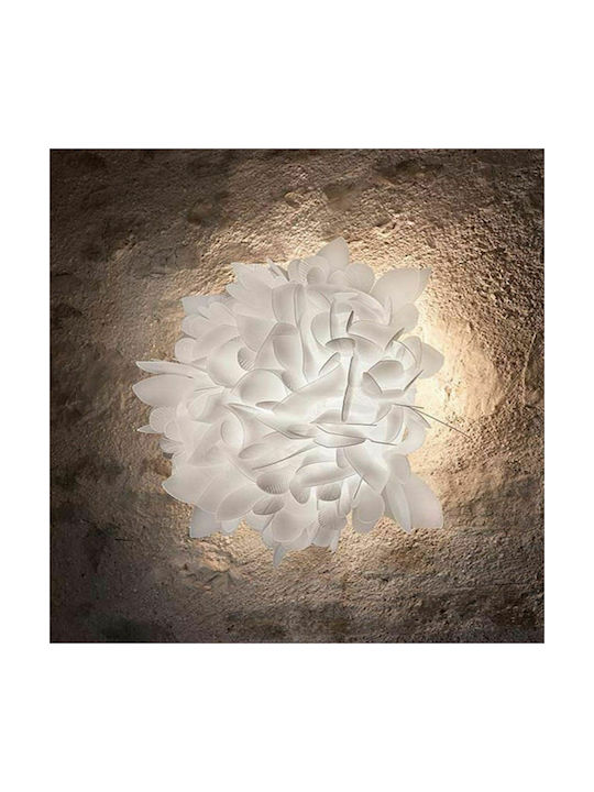 Slamp Veli Foliage Medium Πλαφονιέρα Οροφής 54εκ. Λευκή με Ντουί E27