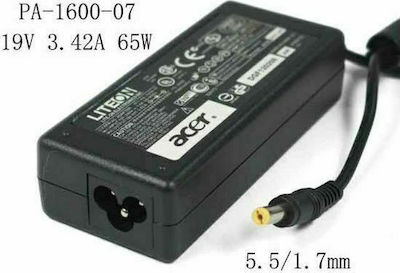 LiteOn Laptop Charger 65W 19V 3.42A for Acer without Power Cord