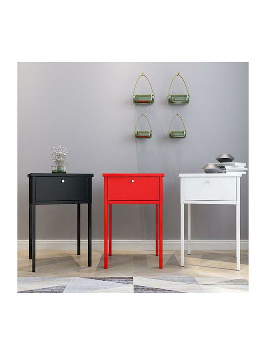 Nachttisch Metall Black 40x40x60cm
