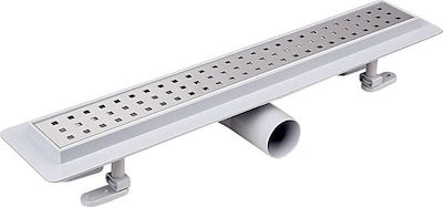 Tema Kare 93765 Stainless Steel Channel Floor with Output 50mm and Size 50x6.5cm Silver