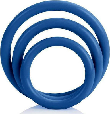 Calexotics Tri Rings Set of 3 Blue