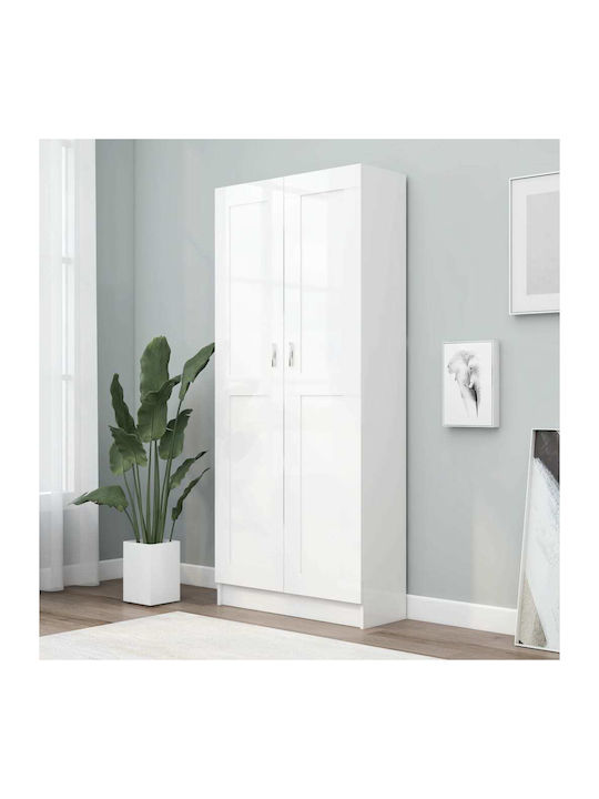 Office Storage Cabinet Wooden White 82.5x30.5x1...