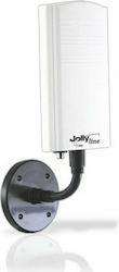 Jolly Line 44026 Venus LTE Εξωτερική Κεραία Τηλεόρασης (απαιτεί τροφοδοσία) σε Λευκό Χρώμα Σύνδεση με Ομοαξονικό (Coaxial) Καλώδιο