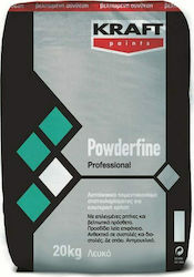 Kraft Powderfine General-Purpose Putty Filler Acrylic Σπατουλαρίσματος White 20kg