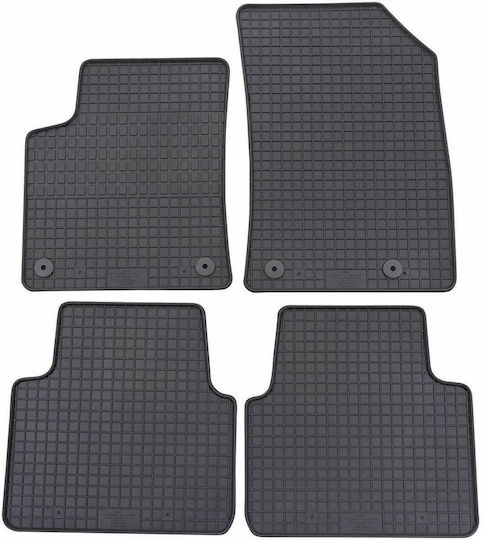 Petex Set of Front and Rear Mats 4pcs for Opel Crossland X 2008+ Black