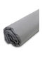 Sunshine Sheet for Single Bed with Elastic 100x200+20cm. Menta 152 Dark Grey