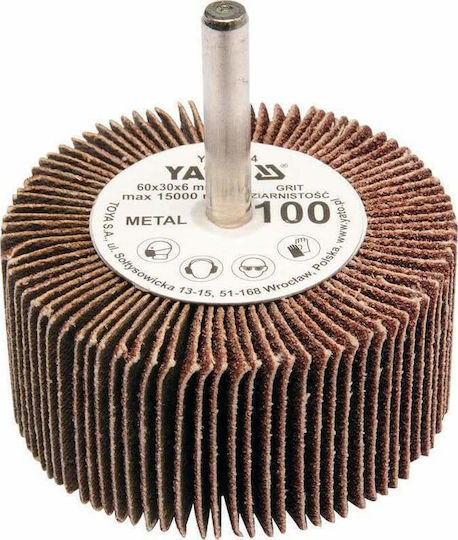 Yato Κύλινδρος Λείανσης K60 30x60mm με Αξονάκι