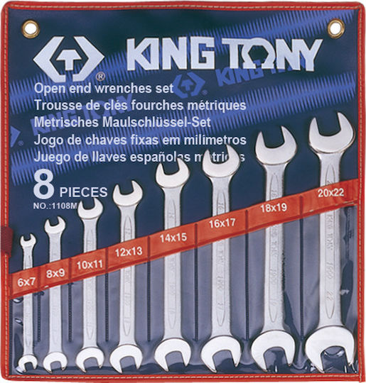 King Tony Σετ 8 Γερμανικά Κλειδιά