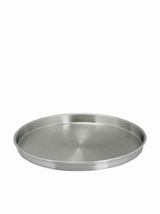 Χελβατζόγλου Aluminum Pita Bread Pan Baking Pan Silver 38cm