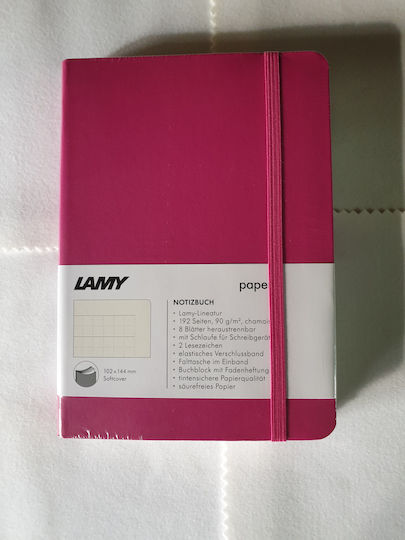 Lamy Softcover Notebook A6 with Dots , Elastic and Pen Holder Pink
