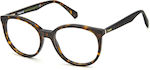 Polaroid Plastic Eyeglass Frame Brown Tortoise PLD D422 086