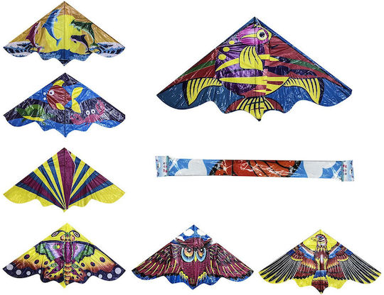 Carnavalista Triangular Kite Plastic with Twine 60x120cm (Μiscellaneous Designs) 1pcs