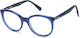 Polaroid Plastic Eyeglass Frame Cat Eye Blue PL...