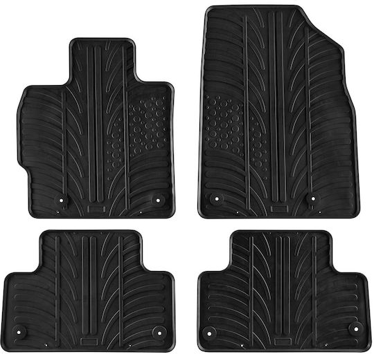 Gledring Set of Front and Rear Mats 4pcs for Mazda CX-7 2007 Black